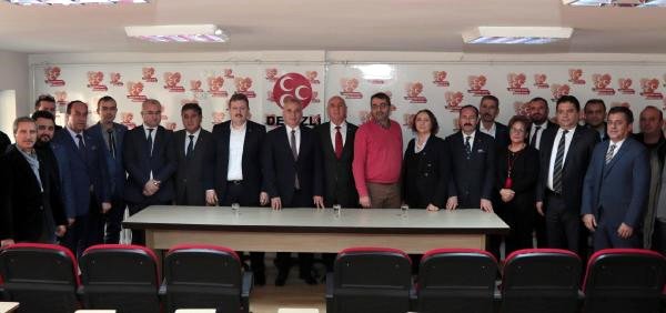 Denizli Büyükşehir Belediye Başkanı Zolandan MHPye Ziyaret